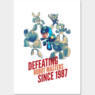 Battling Robot Masters Posters and Art
